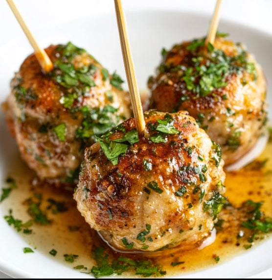 Chicken Piccata Meatballs - Gluten Free