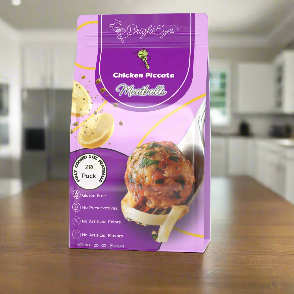Chicken Piccata Meatballs - Gluten Free