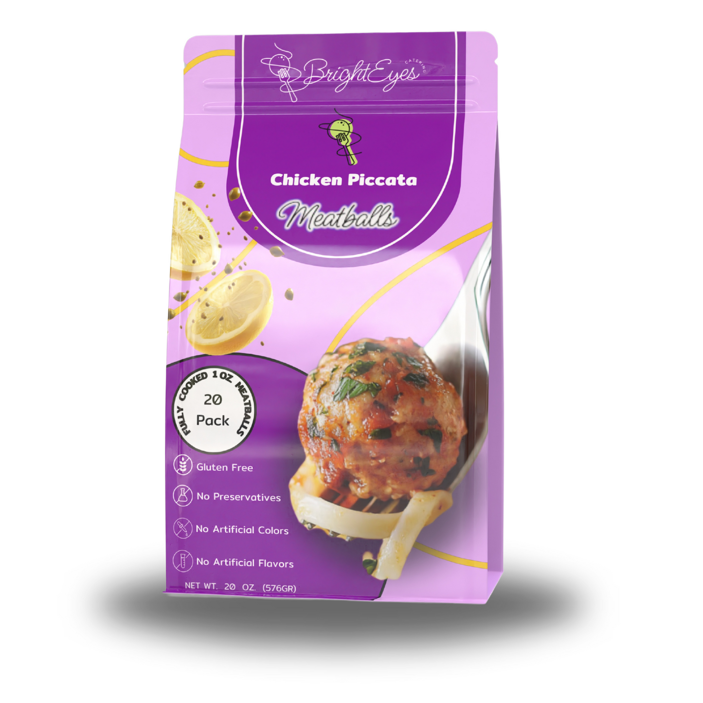 Chicken Piccata Meatballs - Gluten Free