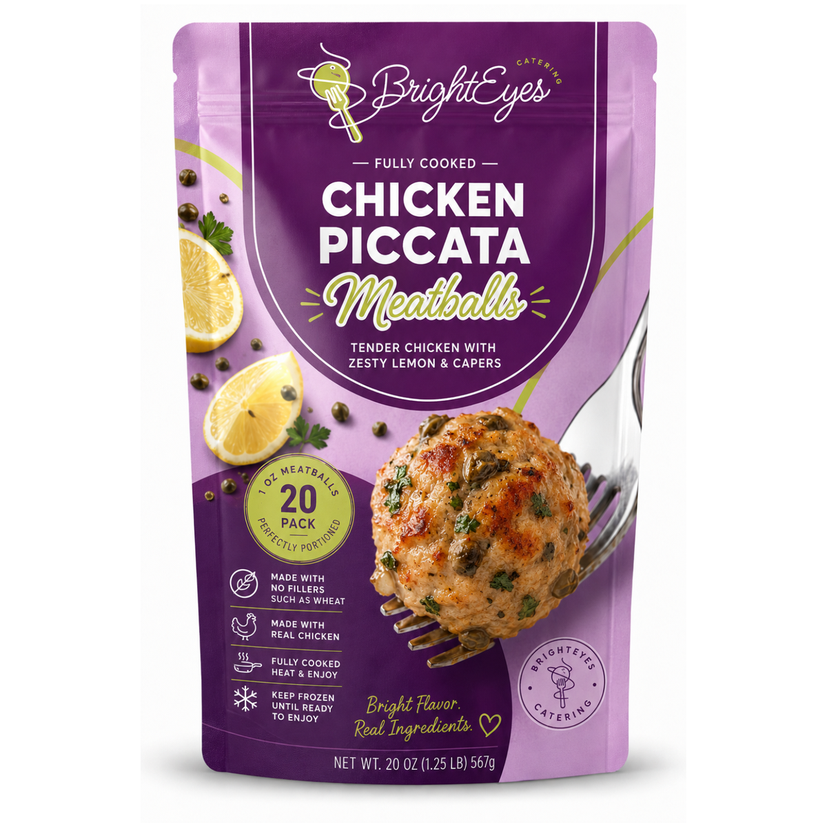 Chicken Piccata Meatballs