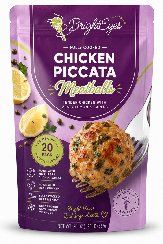 Chicken Piccata Meatballs - Gluten Free