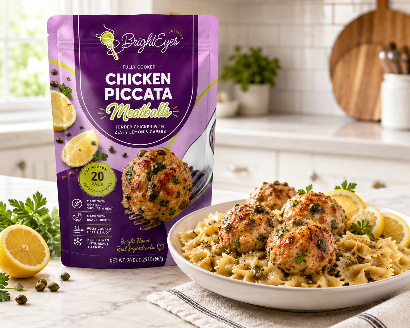 Chicken Piccata Meatballs