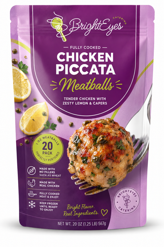 Chicken Piccata Meatballs - Gluten Free