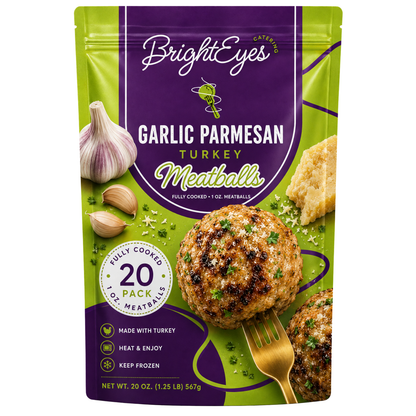 Garlic Parmesan Turkey Meatballs