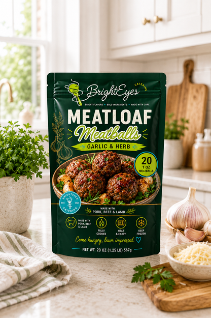 Garlic & Herb Meatloaf Meatballs