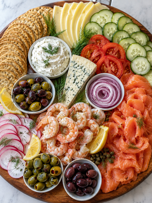 Luxe Lox Seafood Grazing Board