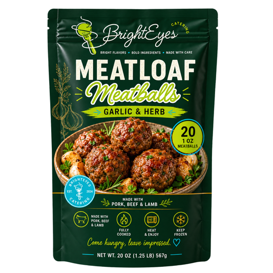 Garlic & Herb Meatloaf Meatballs