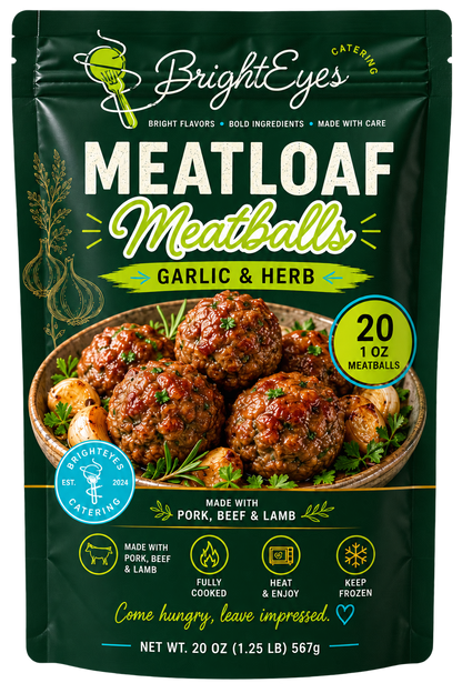Garlic & Herb Meatloaf Meatballs