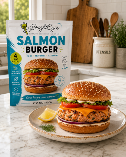 Gourmet Salmon Burgers