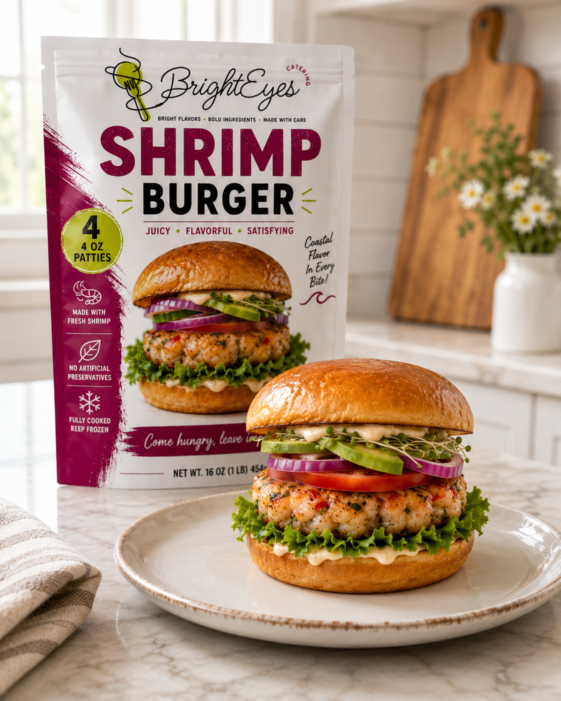 Gourmet Shrimp Burgers