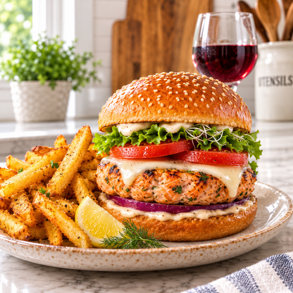 Gourmet Salmon Burgers